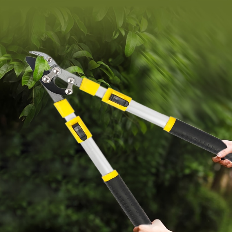 TEMU Halloweenthick Branch Scissors, Strong Shear Telescopic Fruit Tree Pruning Scissors, Garden Scissors, Scissors
