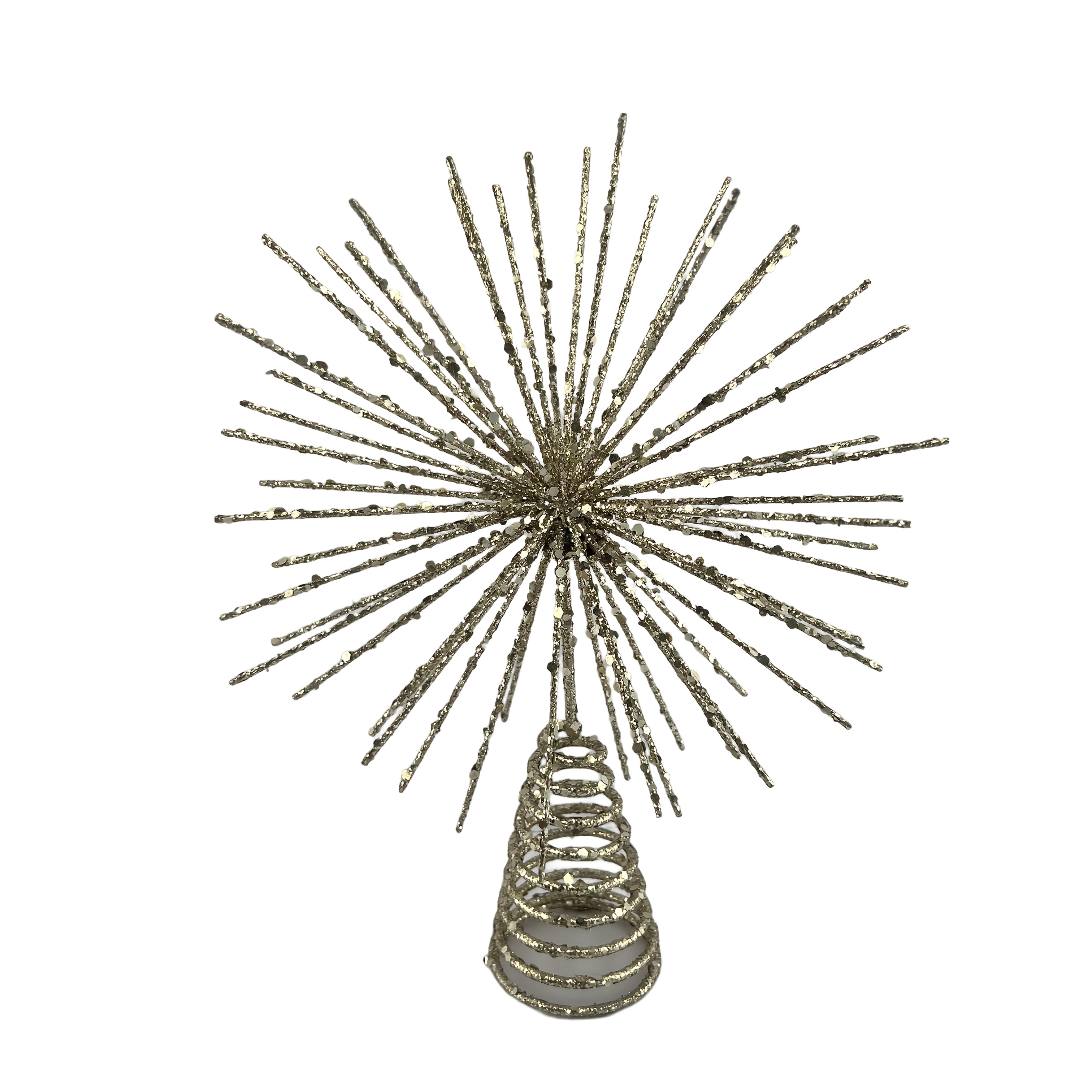 TEMU Large 3d Floral And Leaf/cast Decoration - Heavy-duty Wide Branch Frame, Sunflower Design, Suitable For Large Christmas Trees, Elegant Ornament,