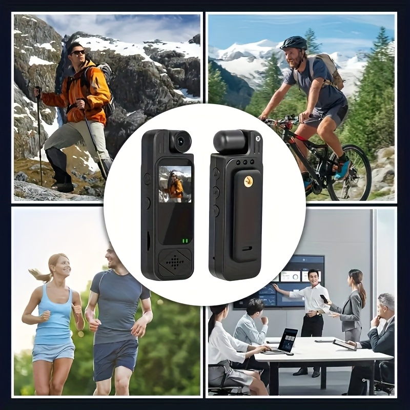 Intelligent Recording Device - 1080P High Definition Body Camera, Lens That Rotates 180 Degrees, Portable Handheld Camcorder, USB Rechargeable, Ideal Present for Celebrations And Anniversaries