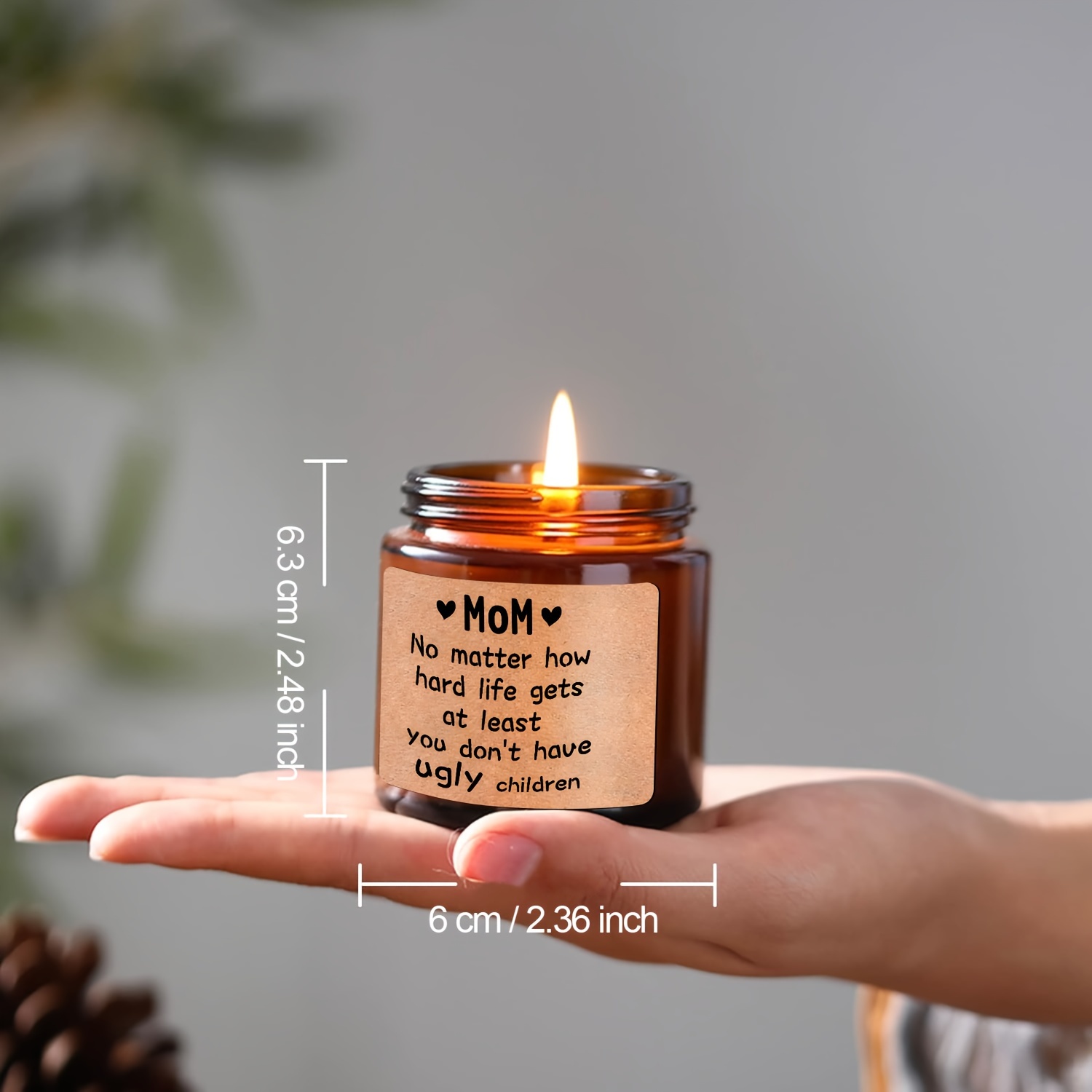 1pc lavender scented candle funny gifts for mom from daughter son