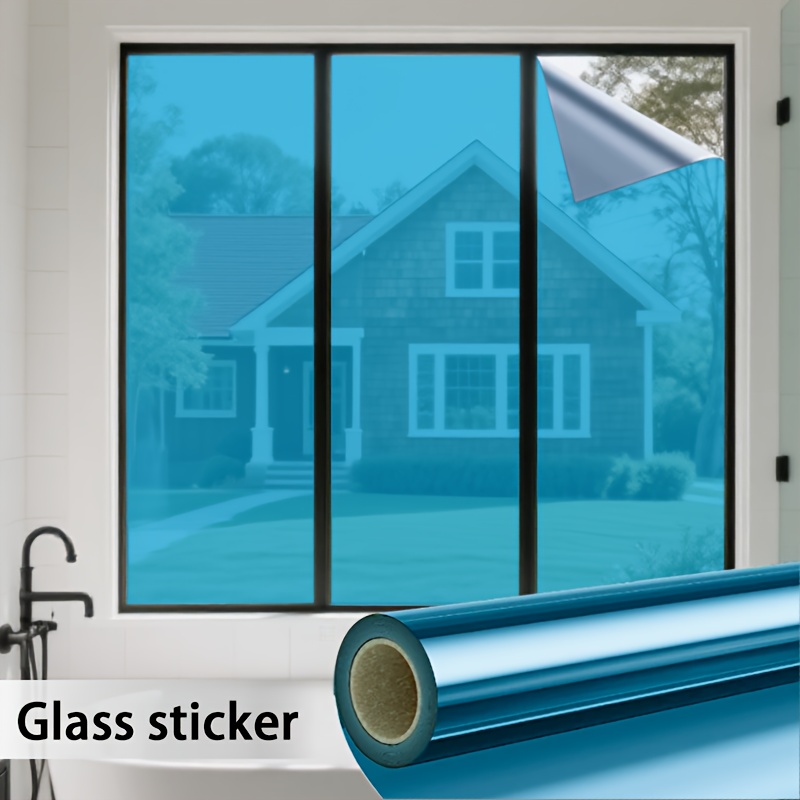 TEMU Película solar clásica termoaislante para ventanas, material PET, vidrio protector termoaislante, adsorción electrostática para fácil
