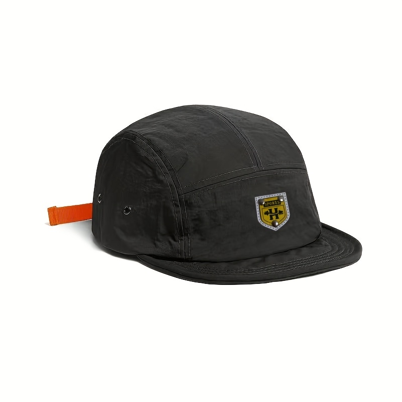 TEMU Japanese-style Quick-drying Breathable Short Brim Baseball , Workwear Versatile Soft Top Hip-hop Duckbill , Soft Brim Trendy Hat