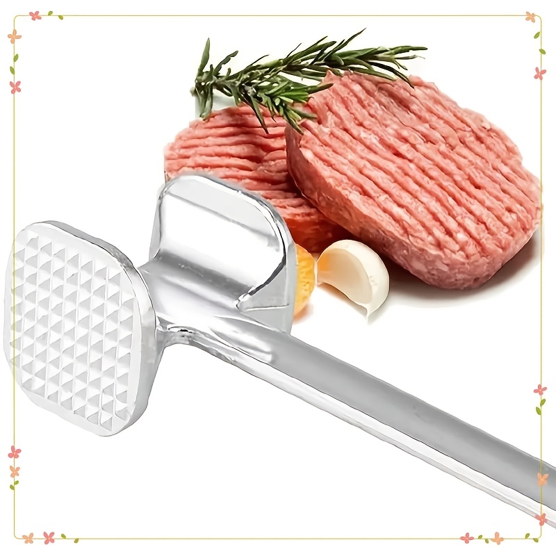 stainless steel meat tenderizer hammer dual sided steak beater for home use Product details 2