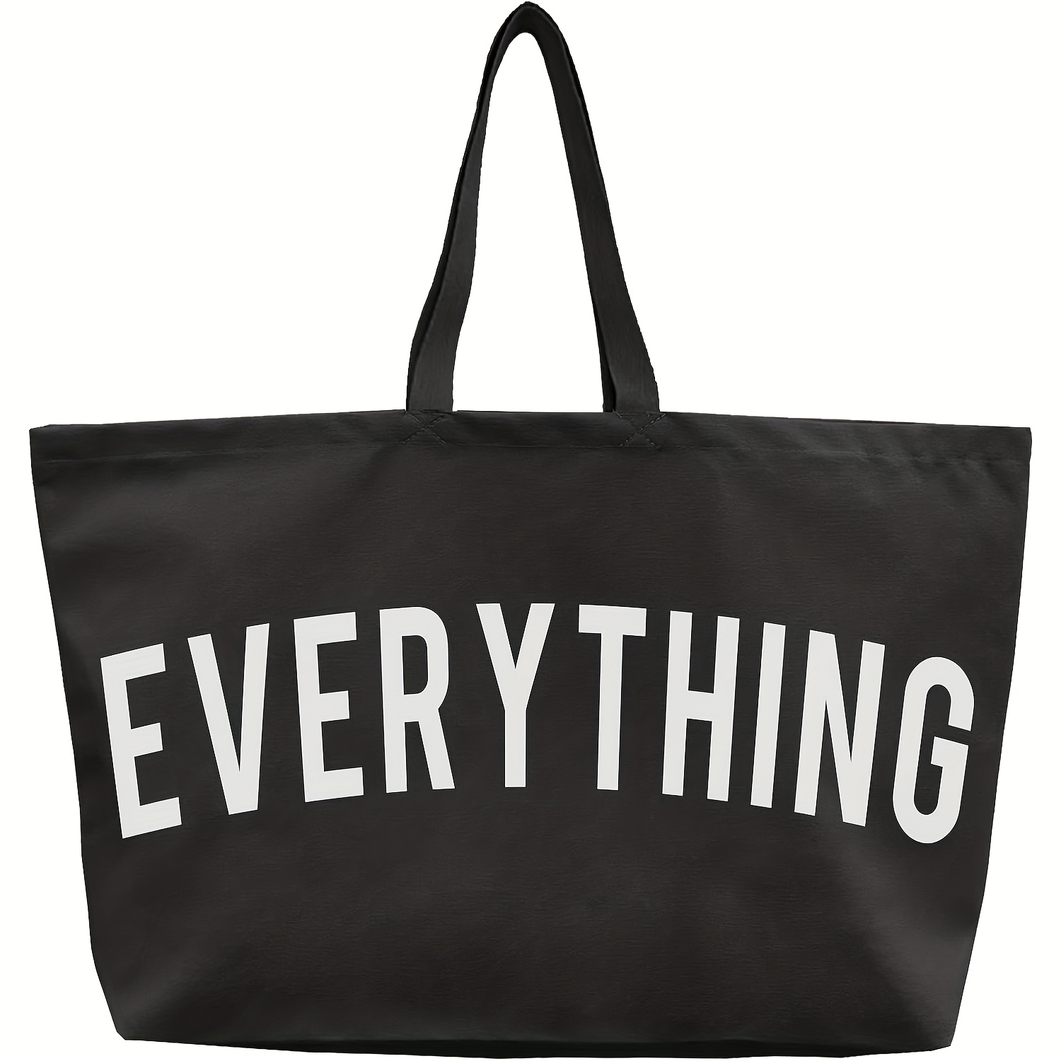 TEMU Big Promotion And Price Reduction - Women's Large-capacity Tote Bags, -hand Tote Bags, Canvas Durable Tote Bags, Letter Print Design, Shopping