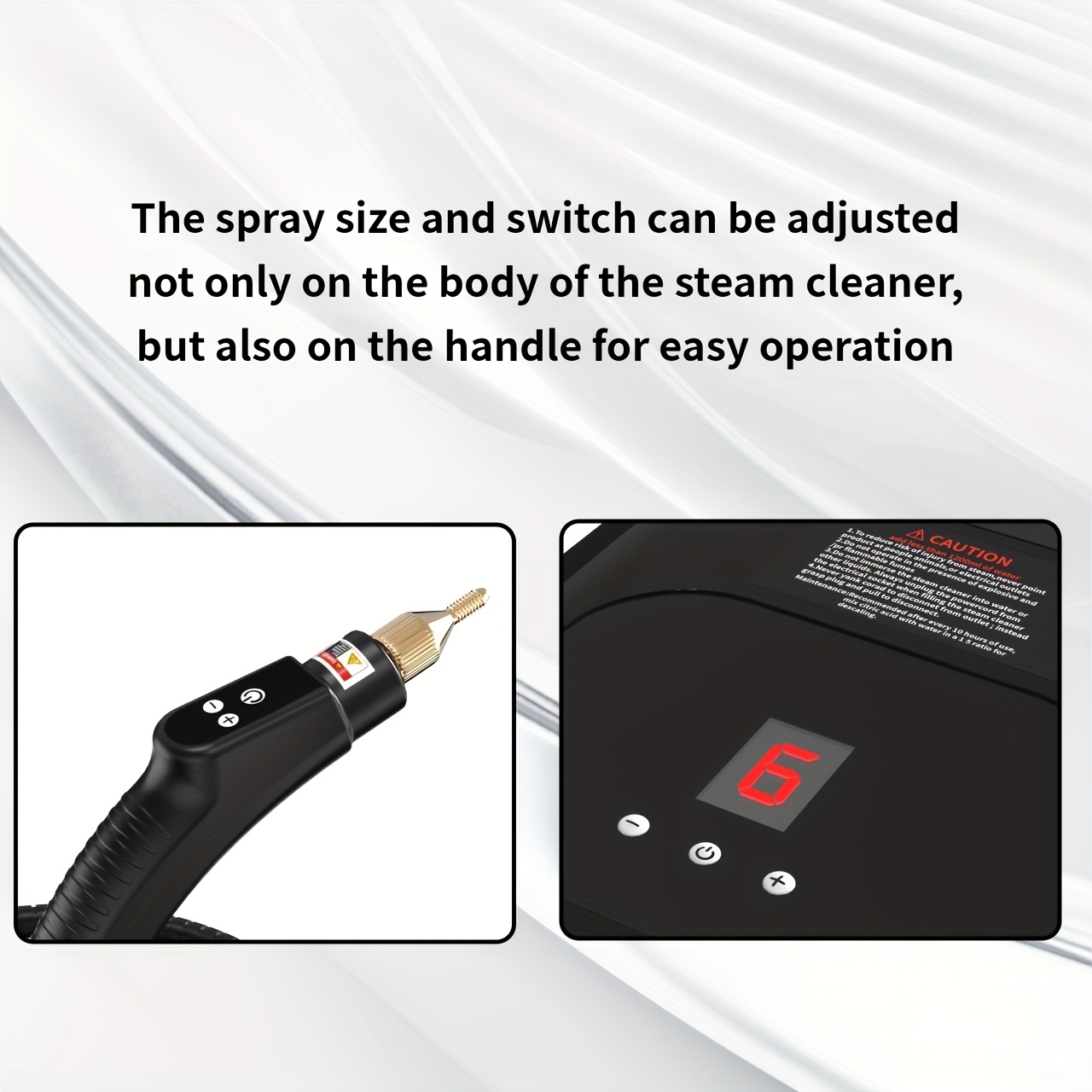 accessory package style sold separately high pressure steam cleaner household steam cleaner handheld suitable for kitchen   sofas small air conditioners washing machines Product details 5