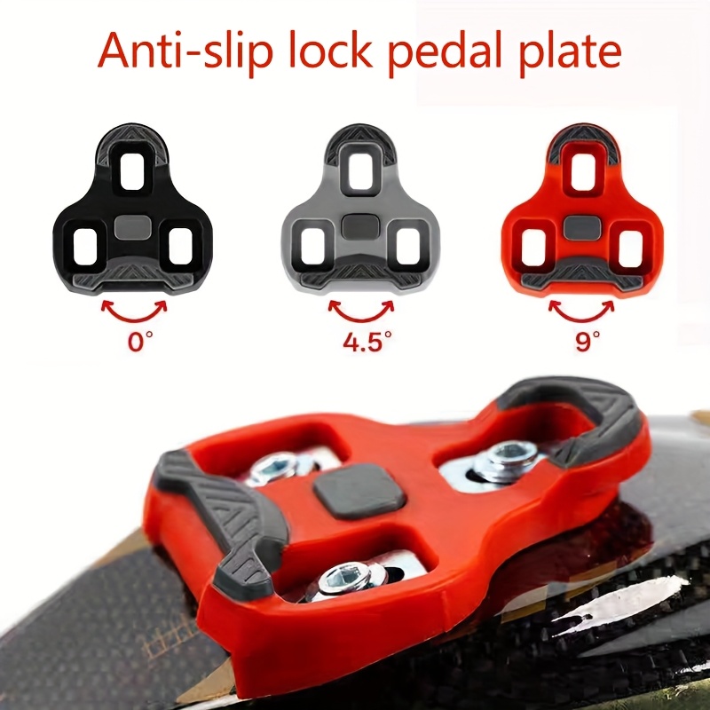 2pcs 1 pair universal anti slip pedal cleats for mountain bikes road bikes pedal lock pedal spikes self locking pedals adjustable 0 4 5   float lightweight locking plate for cycling bicycle lock pedal parts cycling gear