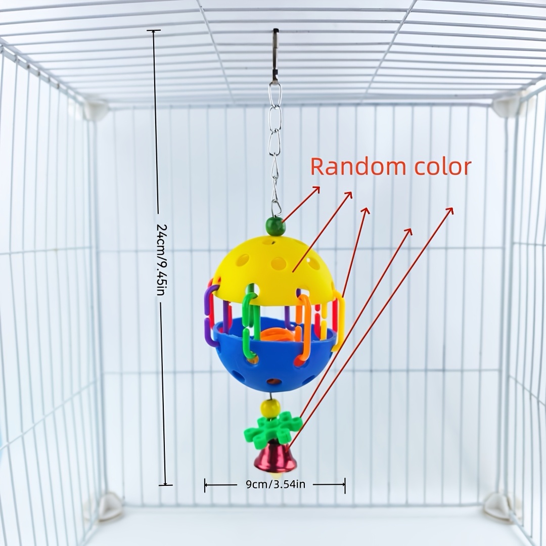 TEMU 1pc Random Color Bird Supplies Toy, Parrot Toy, Parrot Hanging Chewing Toy