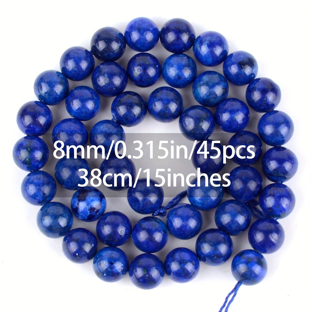 4mm-12mm Round Loose Spacer Beads For Jewelry Making Bracelet Necklace Additions 15"