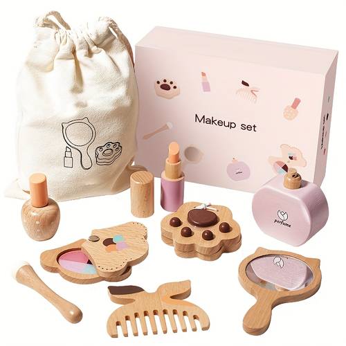 1pc makeup toy set educational pretend play diy make up kit simulated makeup toys for kids preschool kindergarteners girls toys birthday new year holiday gift easter