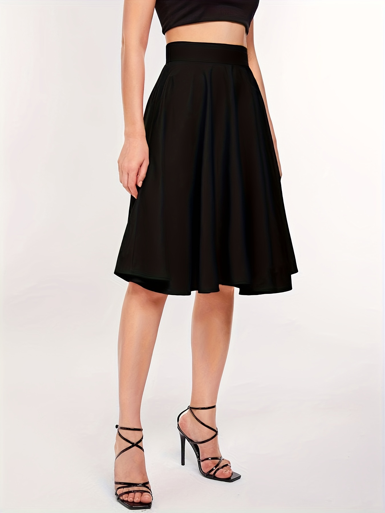 jupe évasée taille jupe longueur Temu Canada