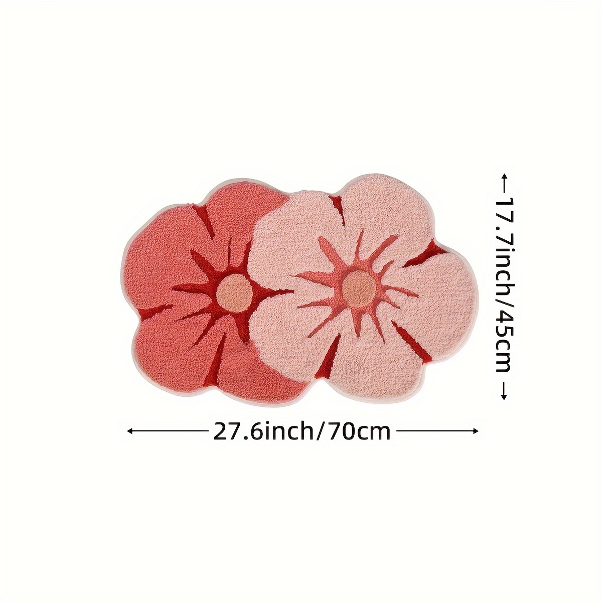 Image of 1pc Bathroom Rug Mat, Absorbent Premium Bath Rug, Non-slip Comfortable Bath Mat For Bathroom Floor, Sink, Bathtub, Shower Room, Christmas Decoration And Christmas Gift