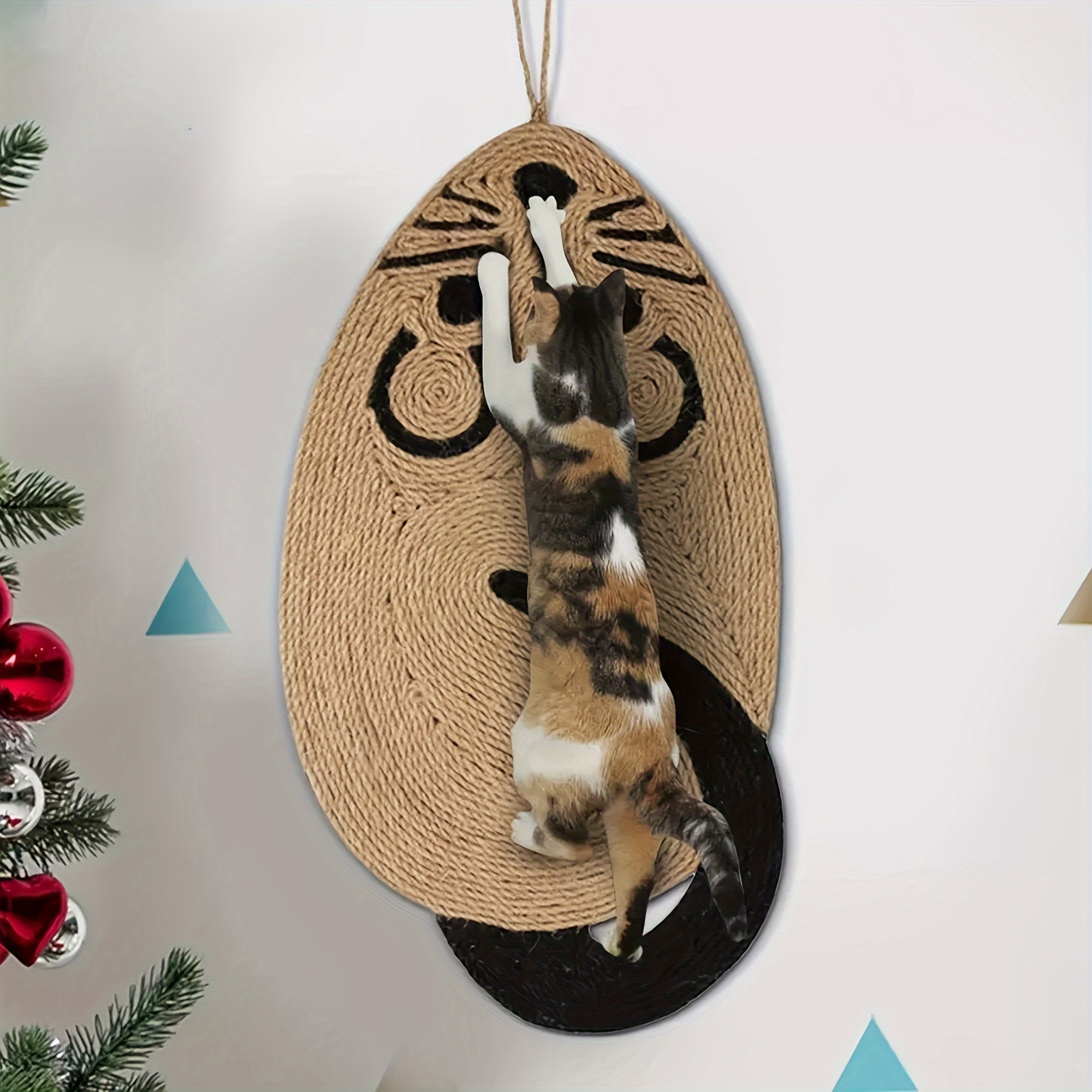 

Cat Scratcher Pad Natural Sisal Cat Scratcher Mat Cat Floor Scratching Pad Rug Grinding Cute Hanging Mat Cat Sleeping Pad Protecting Furniture Carpets For Indoor Cats