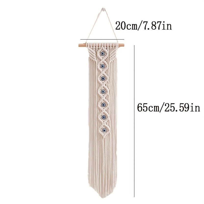 1pc Bohemian Evil Hanging Hand- Tapestry - Demon Eye Rug - Living Room Decor - Wall Hanging With Tassels