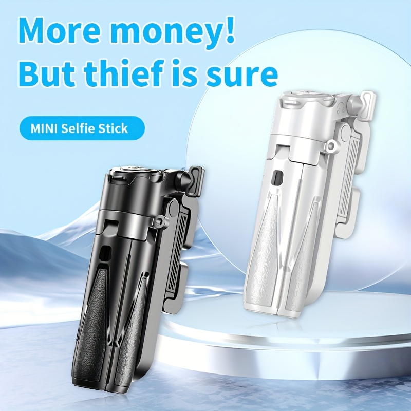 P15Mini 3-in-1 Wireless Selfie Stick, Portable Phone Camera Helper with USB Charging, Rechargeable Lithium Polymer Battery, Scalable Selfie God Stick