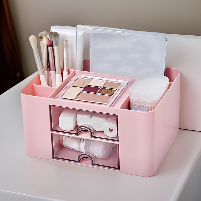 Sleek Convenient Drawer style Cosmetic Storage Box Office - Temu