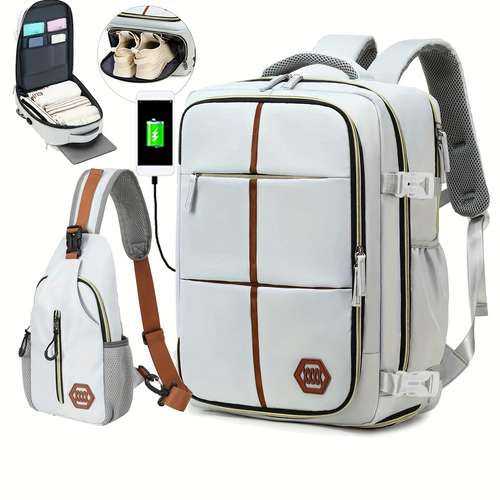 multifunctional travel backpack airline approved laptop schoolbag outdoor sports daypack with shoes compartment