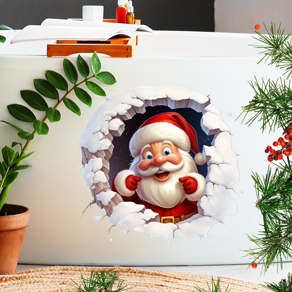 

1pc Christmas Surrounded By For Bathroom Bathtub And