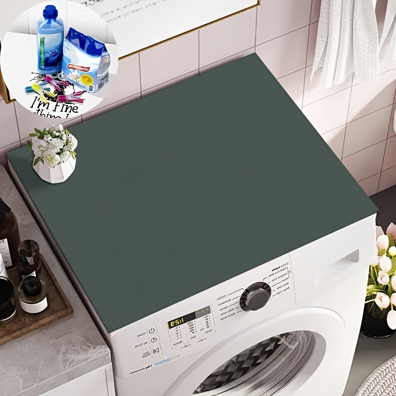 Fundas gruesas para la parte superior de la lavadora y secadora,  antideslizante, de secado rápido, a prueba de polvo, para el hogar, cocina
