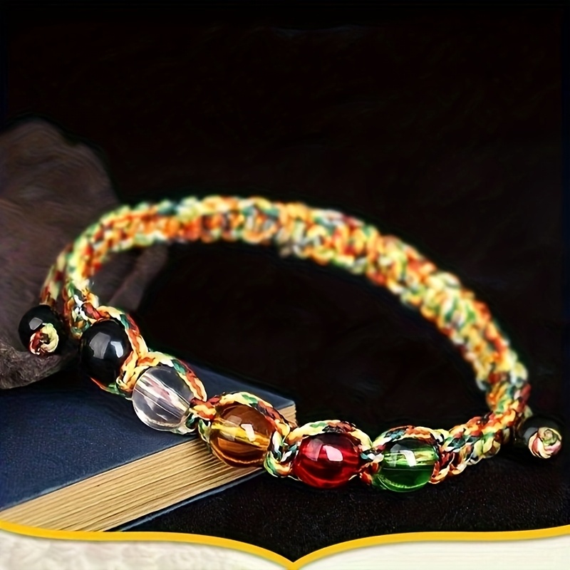 Colorful Rope Bracelet with Element Beads for Zodiac Year