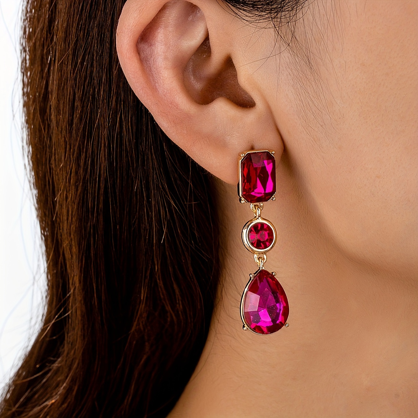 Elegant Fashionable Earrings for Weddings and Banquets