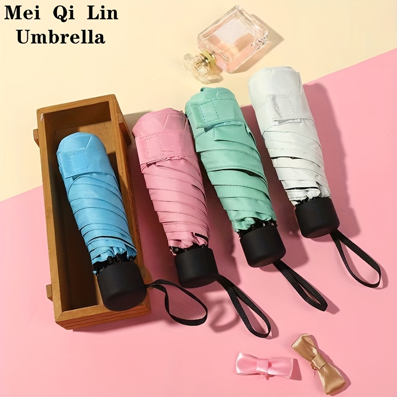 a mini sun umbrella compact portable pocket umbrella sun Temu