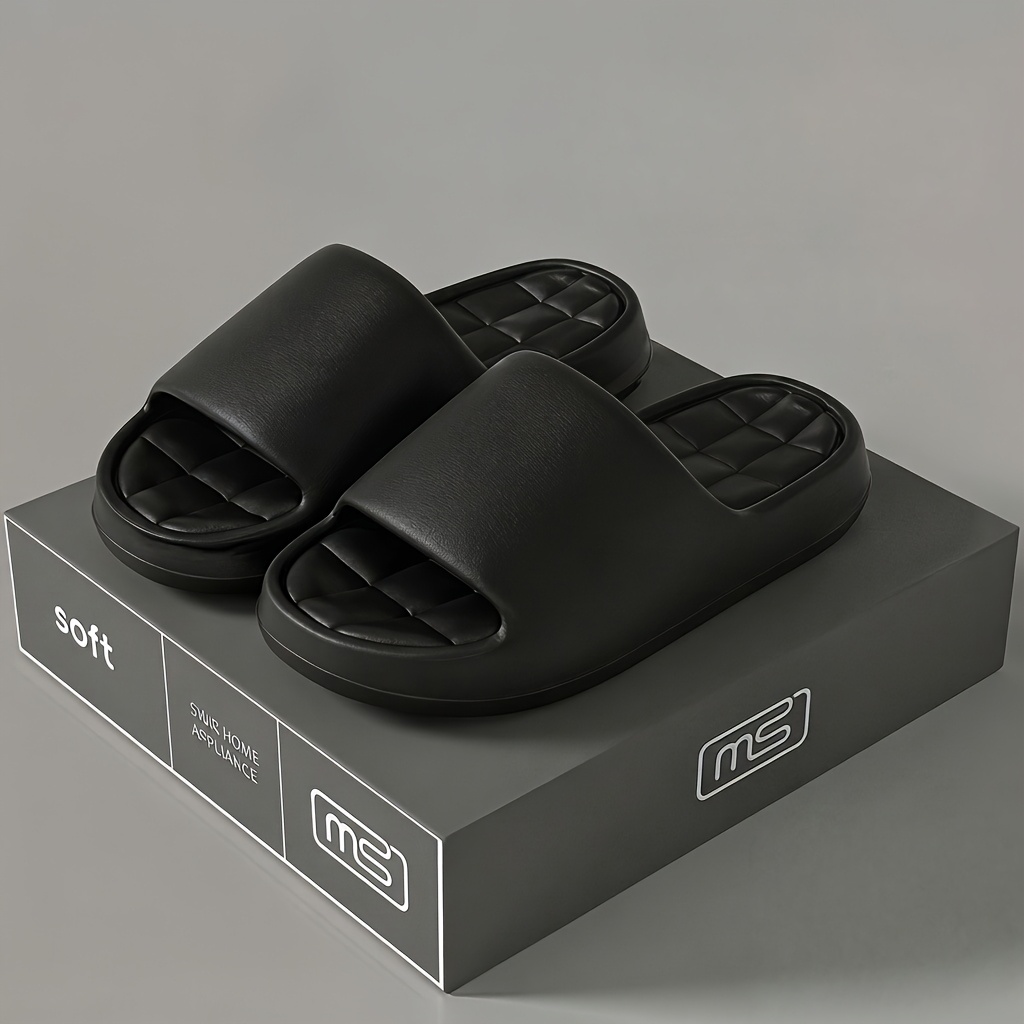 Image of Women' Slippers With Cushioning Eva Soles, Lightweight Non-slip Pillow Sandals, Suitable For Indoor And Outdoor Use, Bathroom Shower Shoes, And Yoga Fitness Slippers., Women Shoes