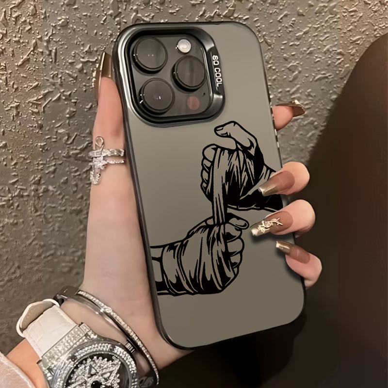 TEMU Phone Case - Phone Case - 1pc Boxing Themed Personalized Phone Case, For Iphone 16/11/13/ Plus/15 Pro/15 Pro Max/12/14 Pro Max/11 Pro Max/12
