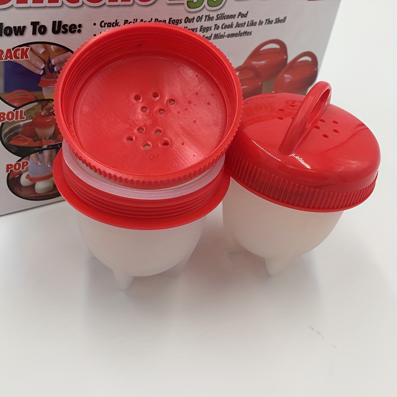 

3pcs/6pcs Silicone Egg Cups Kitchen Storage Box Serving Supplies Egg Cups Egg Cups