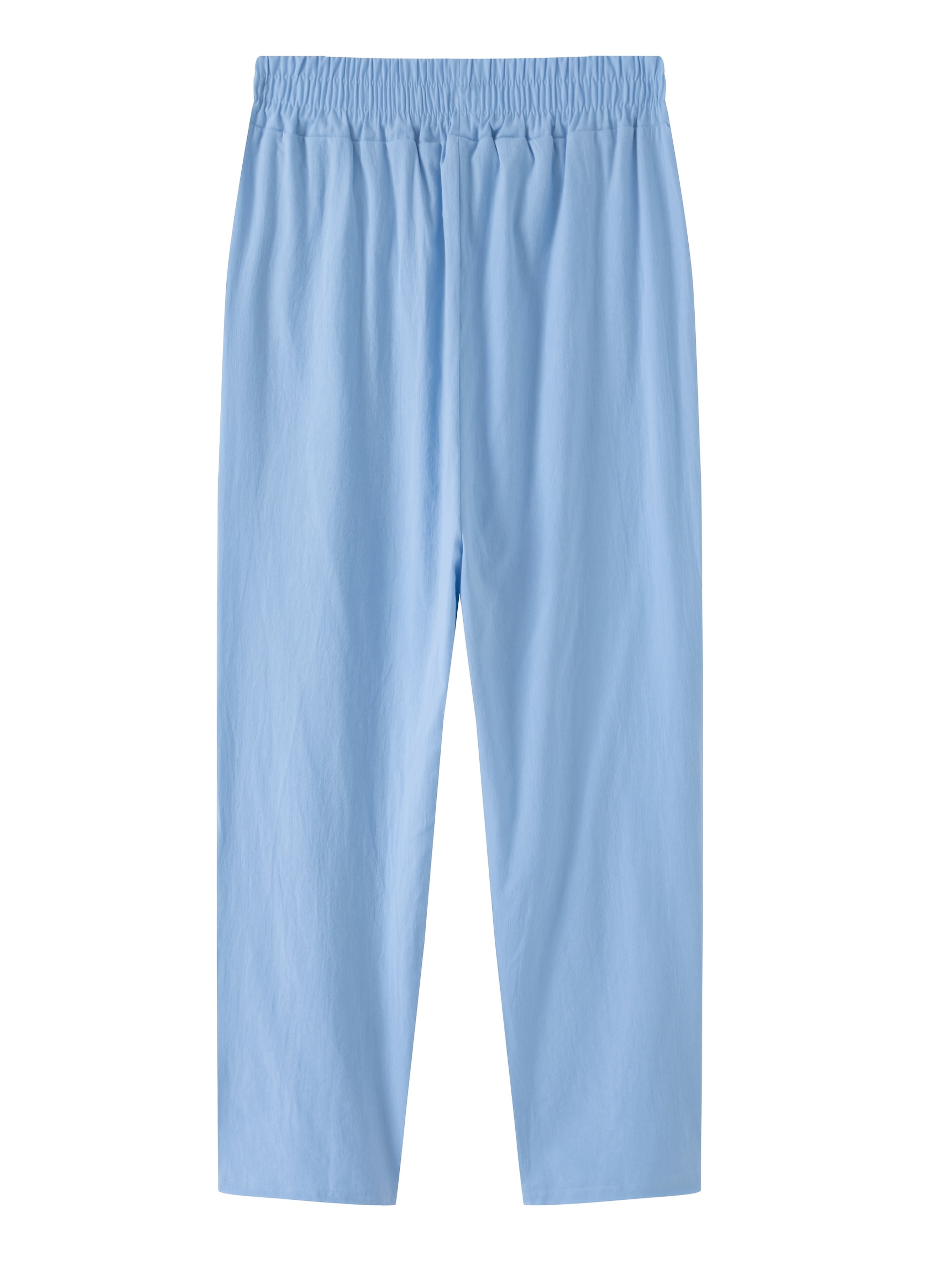 Spring and Autumn Men's Cotton Cuban Style Casual Suit, Fashionable Beach Two-Piece Set