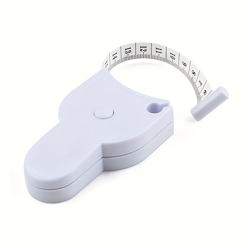 1pc Dual-Sided Fiberglass Body Measuring Tape - Y-Shaped, Torch Design with Locking Lever, White/Black - Perfect for Waist, Hip, Arm, and Leg Circumferences, Fitness Tracking|Locking Lever Tape|Reliable Body Tape