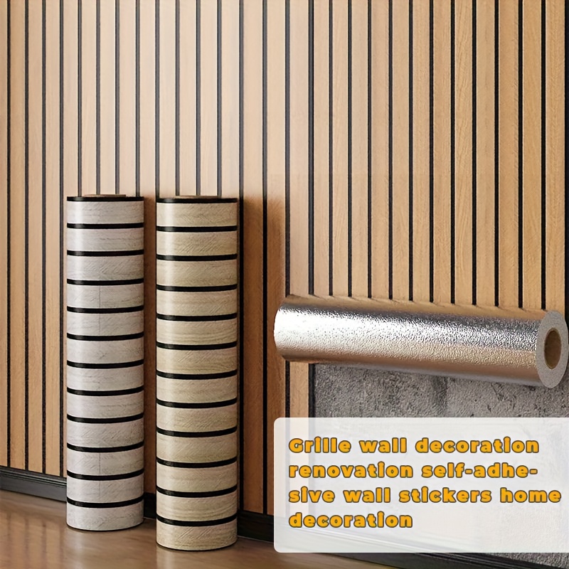 Paneles de Pared 3D Modernos Autoadhesivos - Diseño de Rejilla Texturizada, Adecuados p...