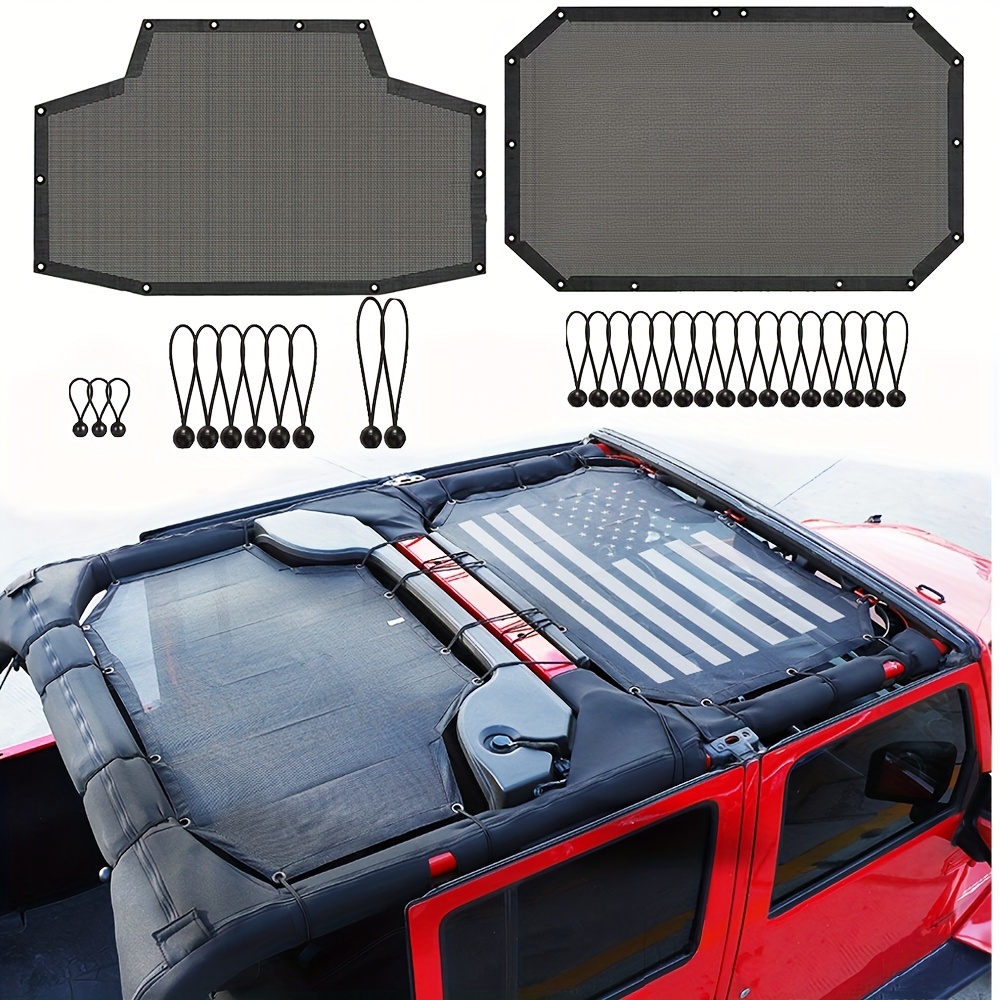 Jeep Wrangler JK 2007-2017 Sunshade Mesh UV Protection 4 Door - STAR