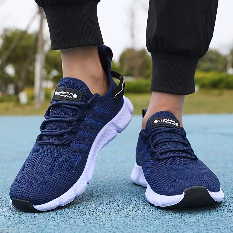 tênis masculino de baixo - leve e com amortecimento eva, sola antiderrapante e controle - tênis para as , corrida, academia e uso casual - calçado minimalista com cadarço para treino ( / ) detalhes 10