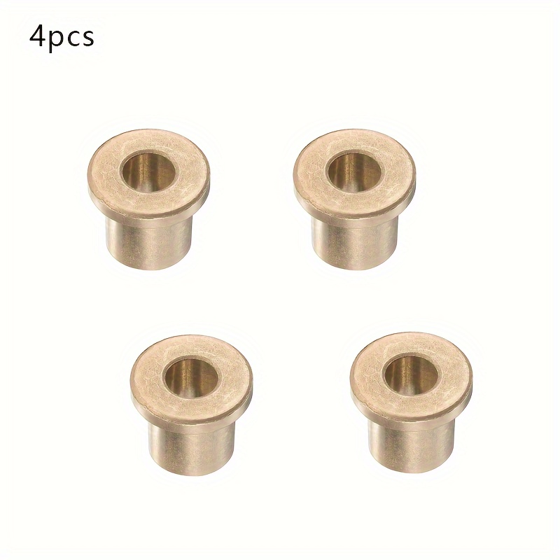 4pcs Sintered Bronze -lubricating Flanged Bearing Sleeves For
