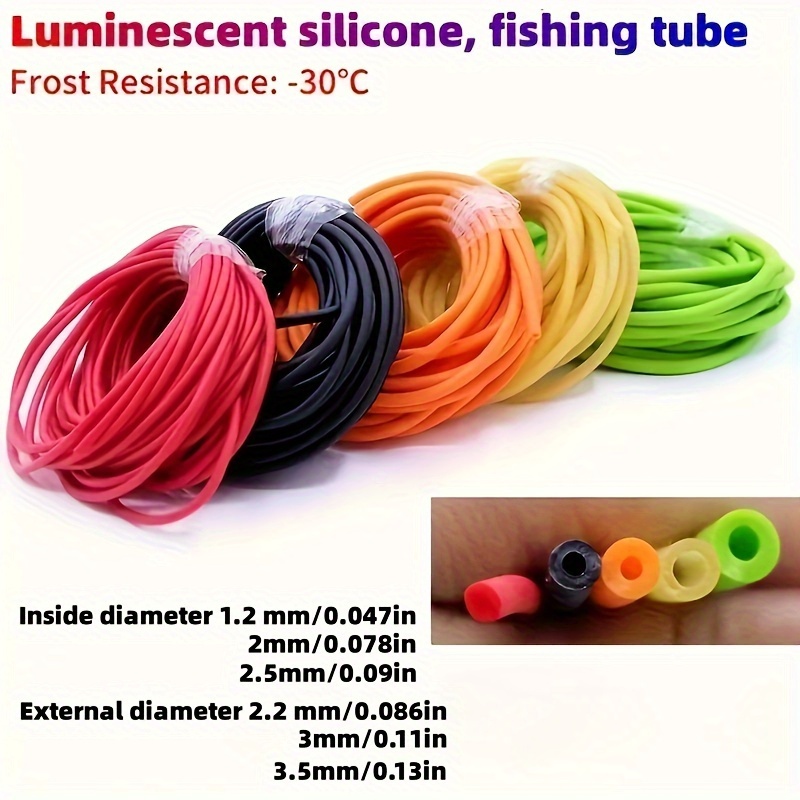 Luminous Silicone Tube Tying Material Tube Lure Sea Fishing - Temu