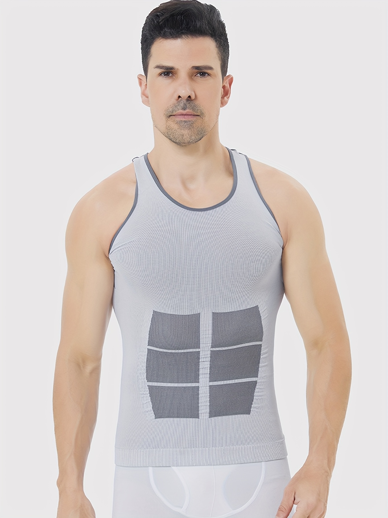new mens   mixed color waist cinching vest shaping waistband   invisible shaping artifact   clothes beer belly shaping clothes