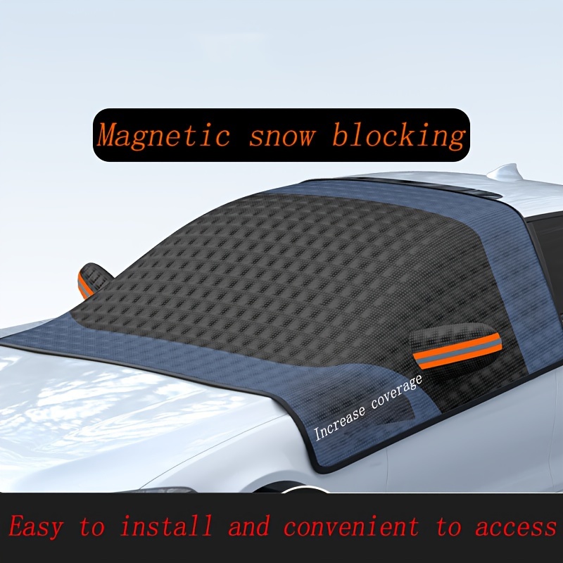 

Magnetic Car , Pp Material, , Straps, Mirror Sleeves, Anti-snow , Reflective Warning Safety Strips, Winter Vehicle Half Cover With Magnets