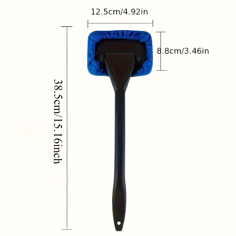 1 Car Windshield Cleaning Brush with 3 Reusable Pads - Suitable for Interior, Exterior, Household Glass, and General Car Glass Cleaning Tool