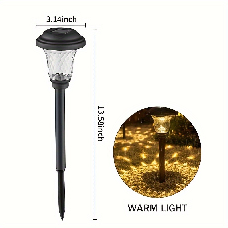 4   outdoor solar   lights rgb colorful warm white led solar stake lights with 10 hour   durable plastic polished   vintage lantern design for garden yard landscape patio driveway solar outdoor lights  way lights stylish     construction decorative   lights garden enthusiasts Product details 6