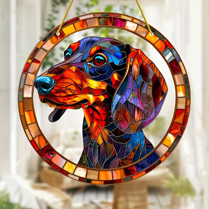 

- 8"x8" Stained - Hanging, For , / For , Porch, Bedroom,