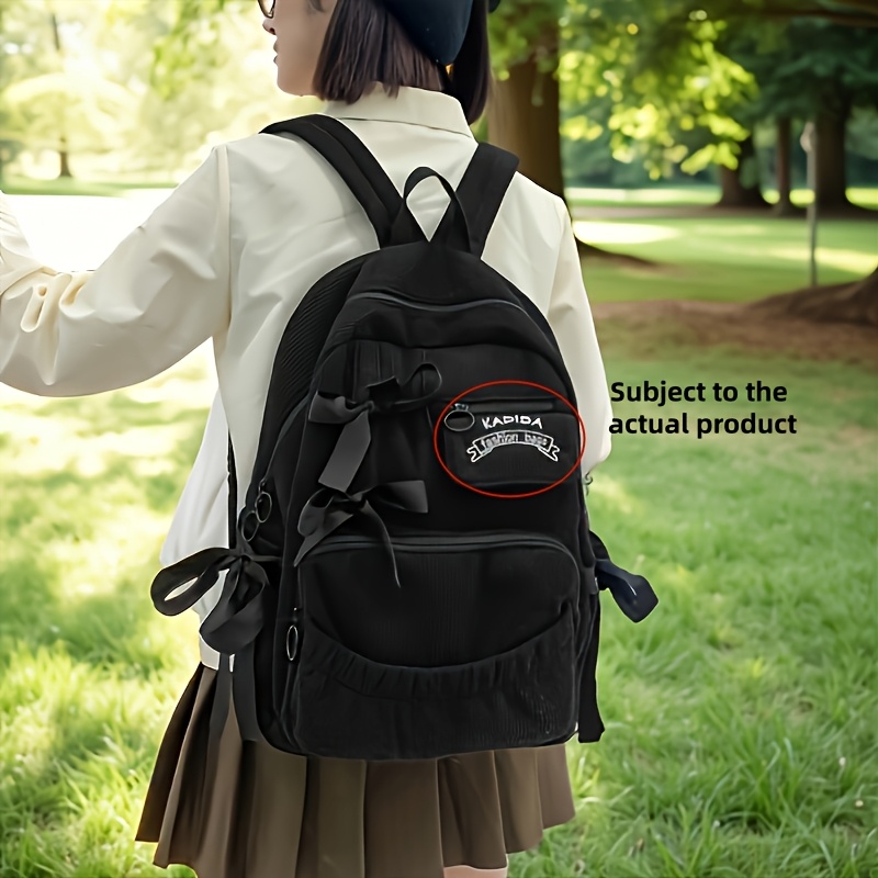 TEMU Short Business Backpack Large Capacity Easy Luggage -match Casual Hiking Bag Multi-pocket Computer Bag