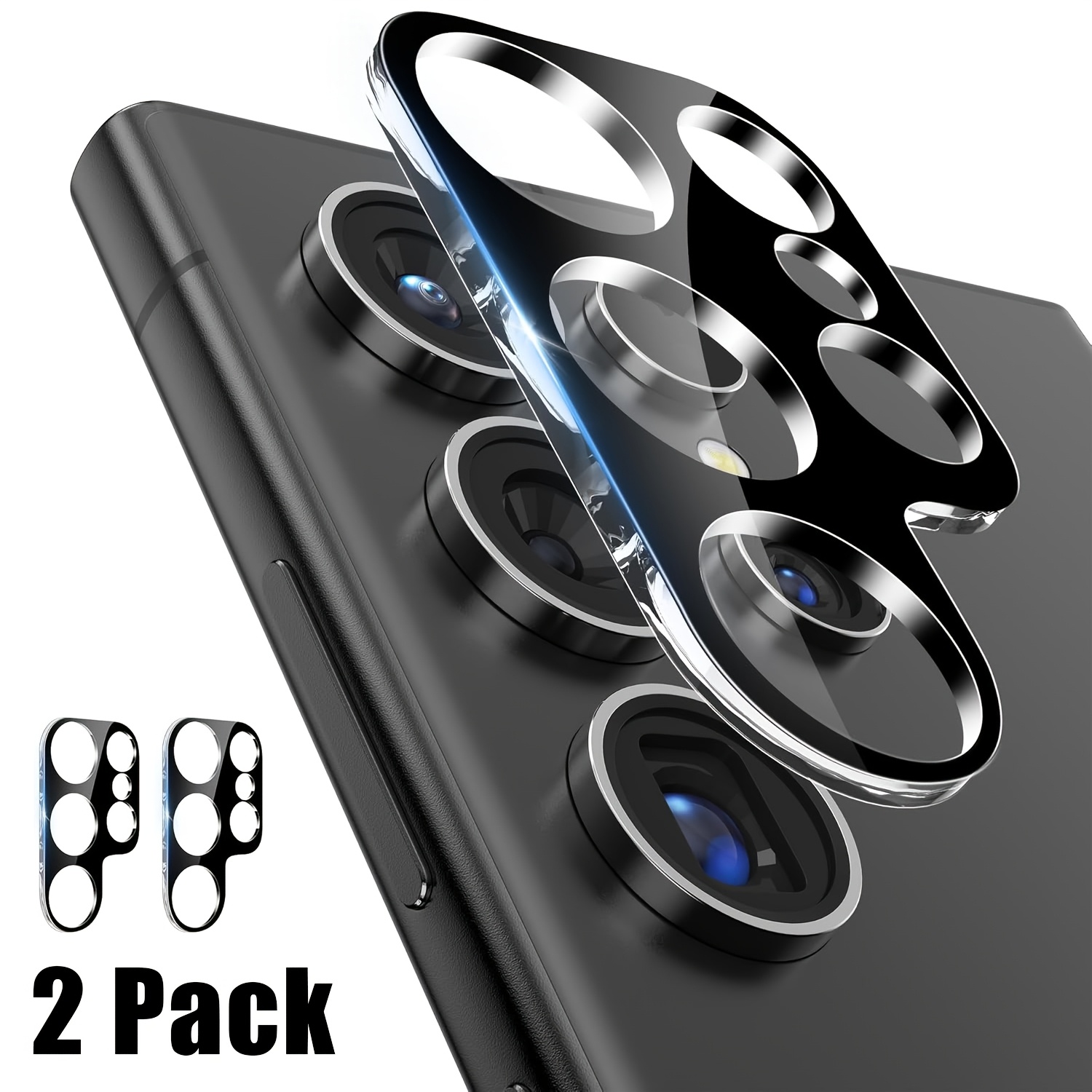 

2pcs Camera Lens Screen Protector For S25 Ultra, Tempered Glass Camera Lens Cover Accessories Compatible With S25 Ultra, Case Friendly, High