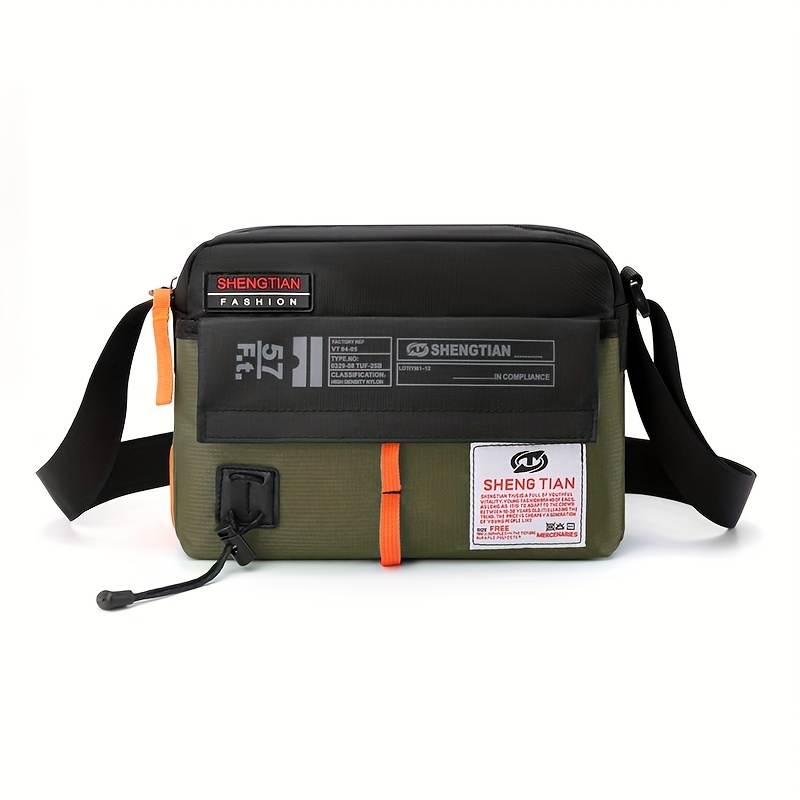 TEMU Crossbody Casual Shoulder Bag, Universal Style Fashionable Large Capacity Crossbody Bag, Made Of Nylon Fabric, With Adjustable Shoulder Strap,