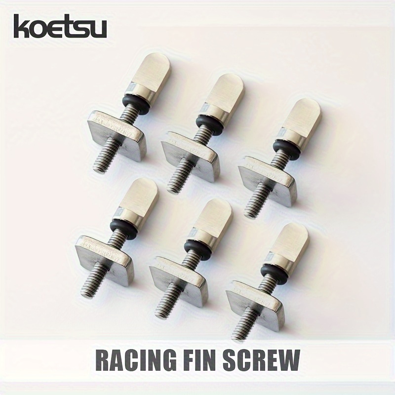 Quillas de tabla de surf KOETSU, juego de 2-6 piezas, acero inoxidable 304, ajuste universal, para tabla de surf y paddleboard