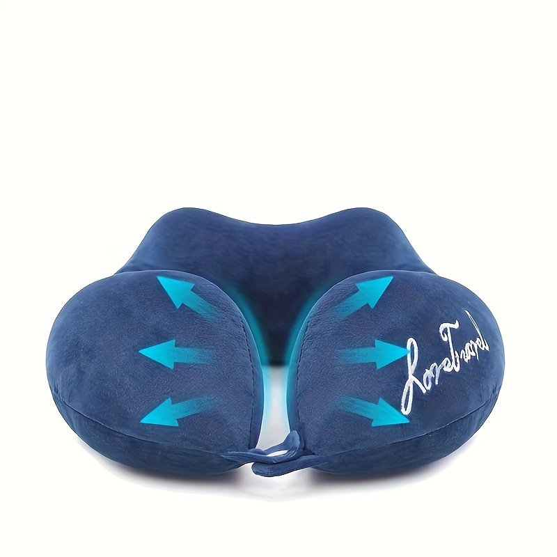 

Portable U-shaped Neck Pillow For Travel & Driving - Comfortable Double Hump Design, No Battery Required