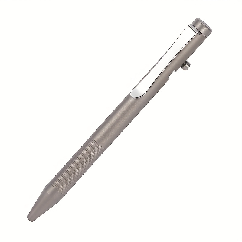 Image of Titanium Ballpoint Pen, Black Ink Pen For Smooth Writing