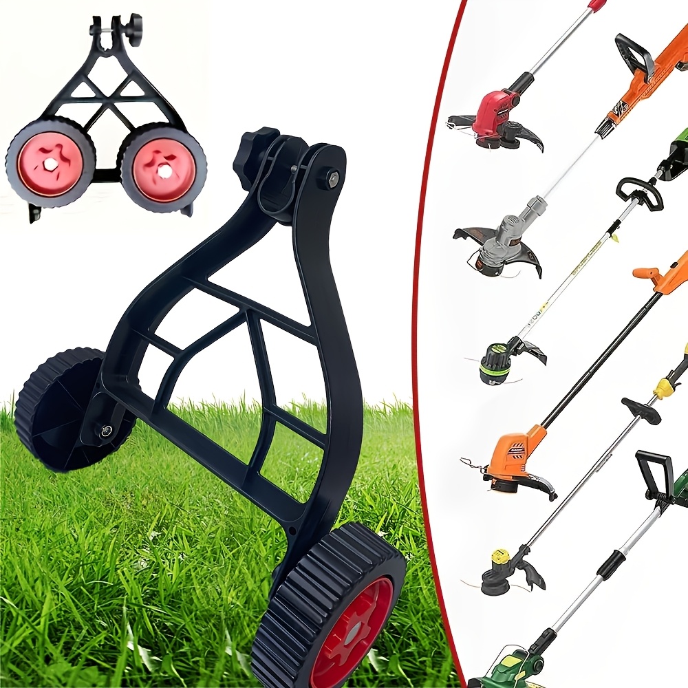 TEMU Lawn Mower Auxiliary Wheels, Garden Weeding, Household Use, Garden Accessories, Weed Trimmer Wheels, Universal Lawn Mower Wheels