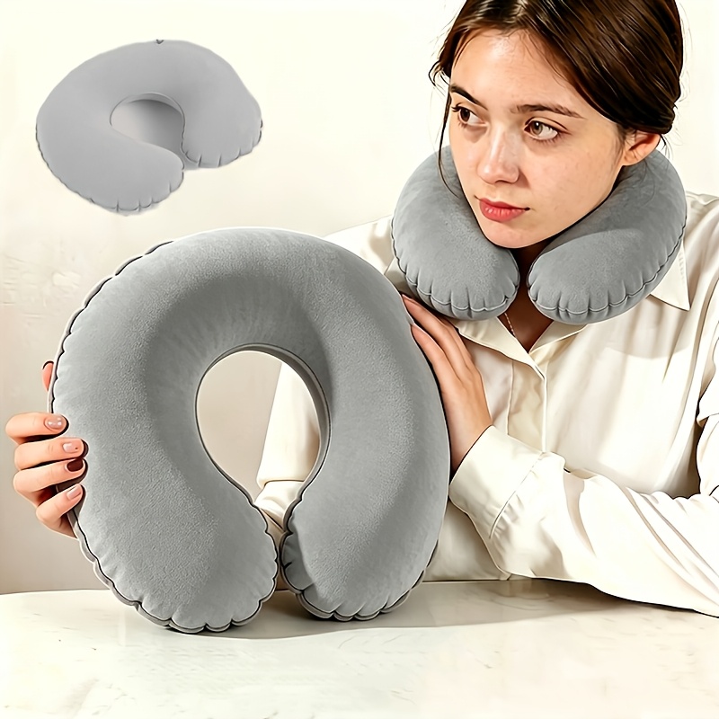 TEMU Ergonomic U-shaped Cervical Pillow - A Pillow For Travel And Office Use, Lightweight And Portable Cervical Pillow. Suitable For Airplanes, Cars,