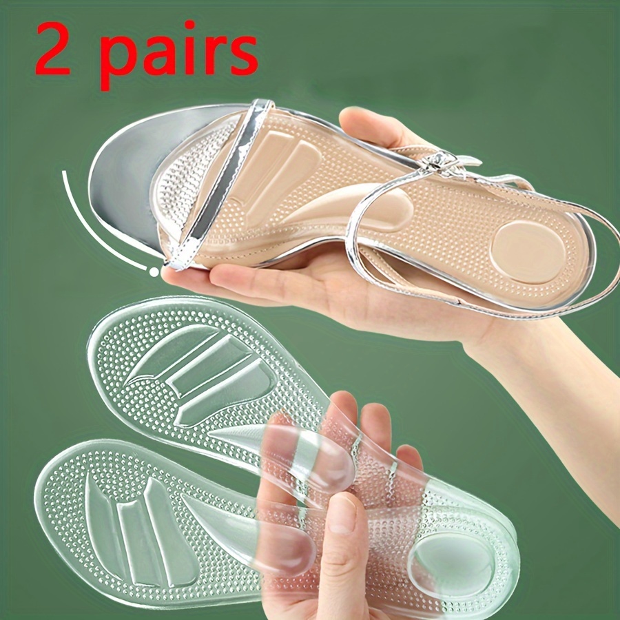 

Silicone Foot Cushions For Women, - Soft Gel Shoe Inserts, Comfortable Breathable, Sweat-absorbent Odor-resistant Pads For High Heels, Sandals, Non-slip