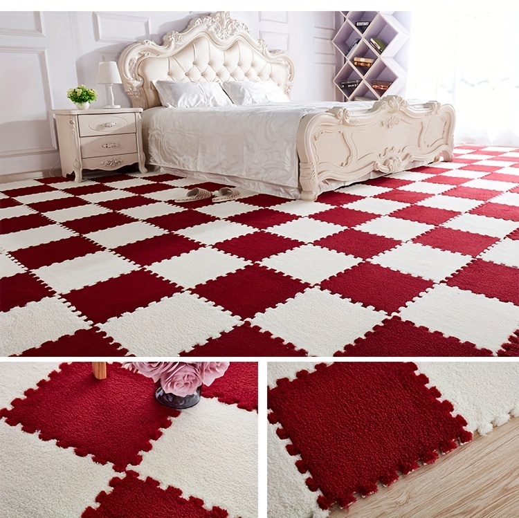 home use spliced carpet bedroom whole floor living room balcony square floor mat bedside dirt resistant washable mat large area entrance bay window large size mat details 11